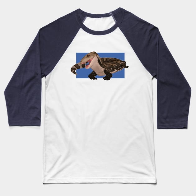 Show Off That Blue Tongue! Baseball T-Shirt by leilarii